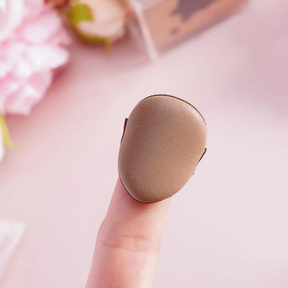 Chocolate Biscuit Makeup Sponge Set – 6 Puffs for Flawless Finish