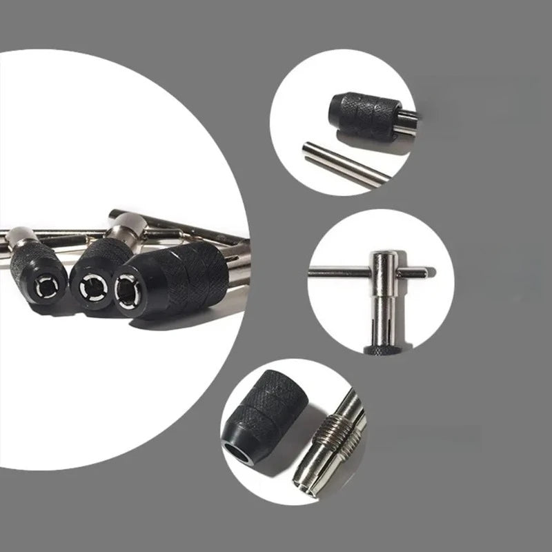 T-Shape Tap Wrench Set 3–6mm | M3–M8 Hand Taps 6-Piece Kit
