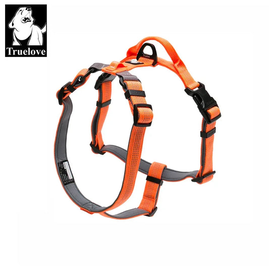 Truelove Pet Harness Adjustable Reflective Nylon with Collar Leash LED Light Neoprene Padded Hiking Running TLH6171 Dropshipping Peaceful Pleasures Health and Wellness
