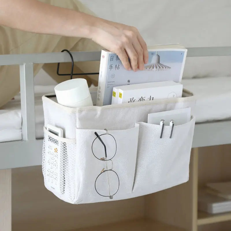 Bedside Hanging Storage Bag Basket Organizer – Dorm & Bedroom