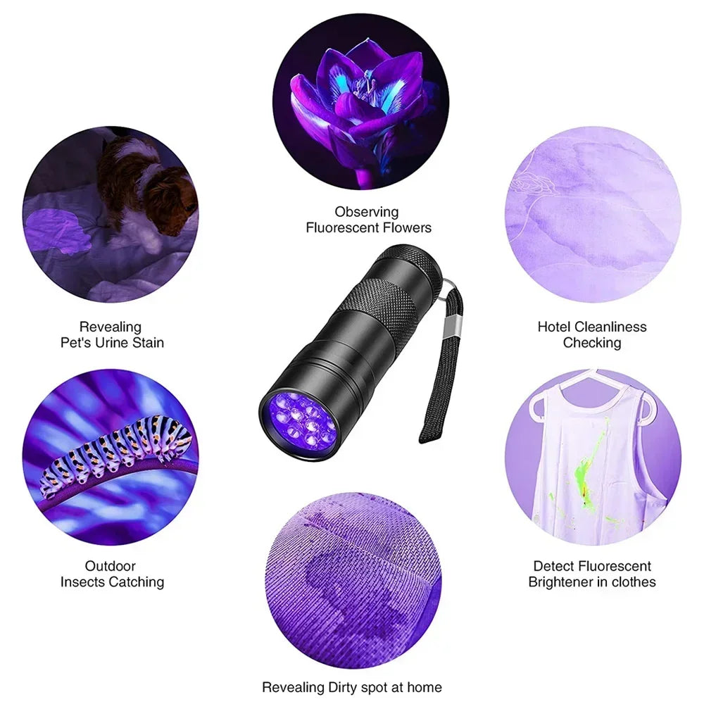 395nm UV Blacklight Flashlight – Pet Stain & Scorpion Finder