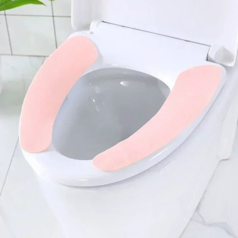 Portable Reusable Soft Warm Toilet Seat Cushion Washable Paste