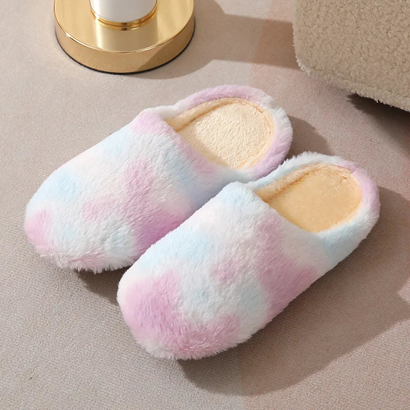 Women's Tie-Dye Indoor Slippers | Non-Slip Soft Cotton Warm