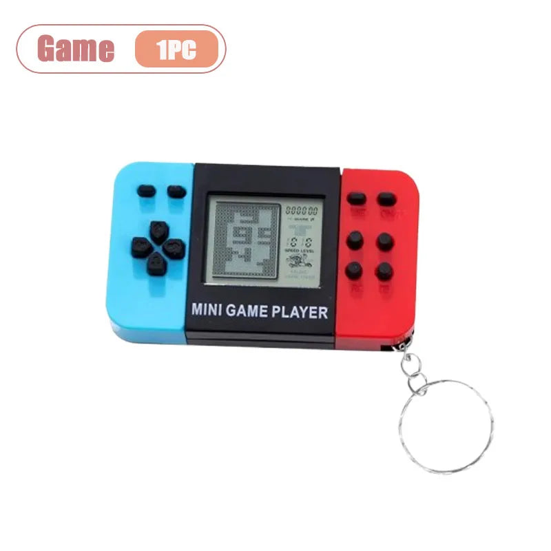 Mini Retro Handheld Game Console Keychain | Classic Pocket Toy