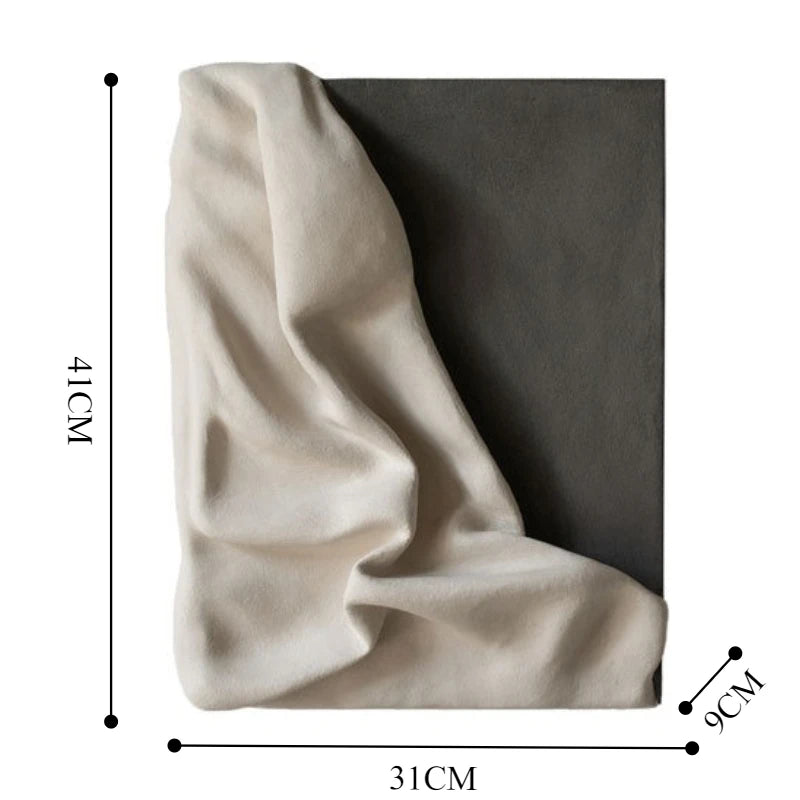 Minimalist Abstract Resin Wall Art Mural | Modern Home Décor Wall Art Mural Peaceful Pleasures Health and Wellness Black