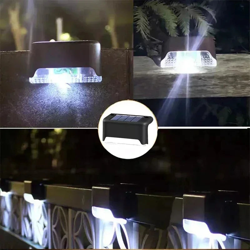 Solar LED Deck & Stair Step Lights | IP66 Waterproof Garden Lamps