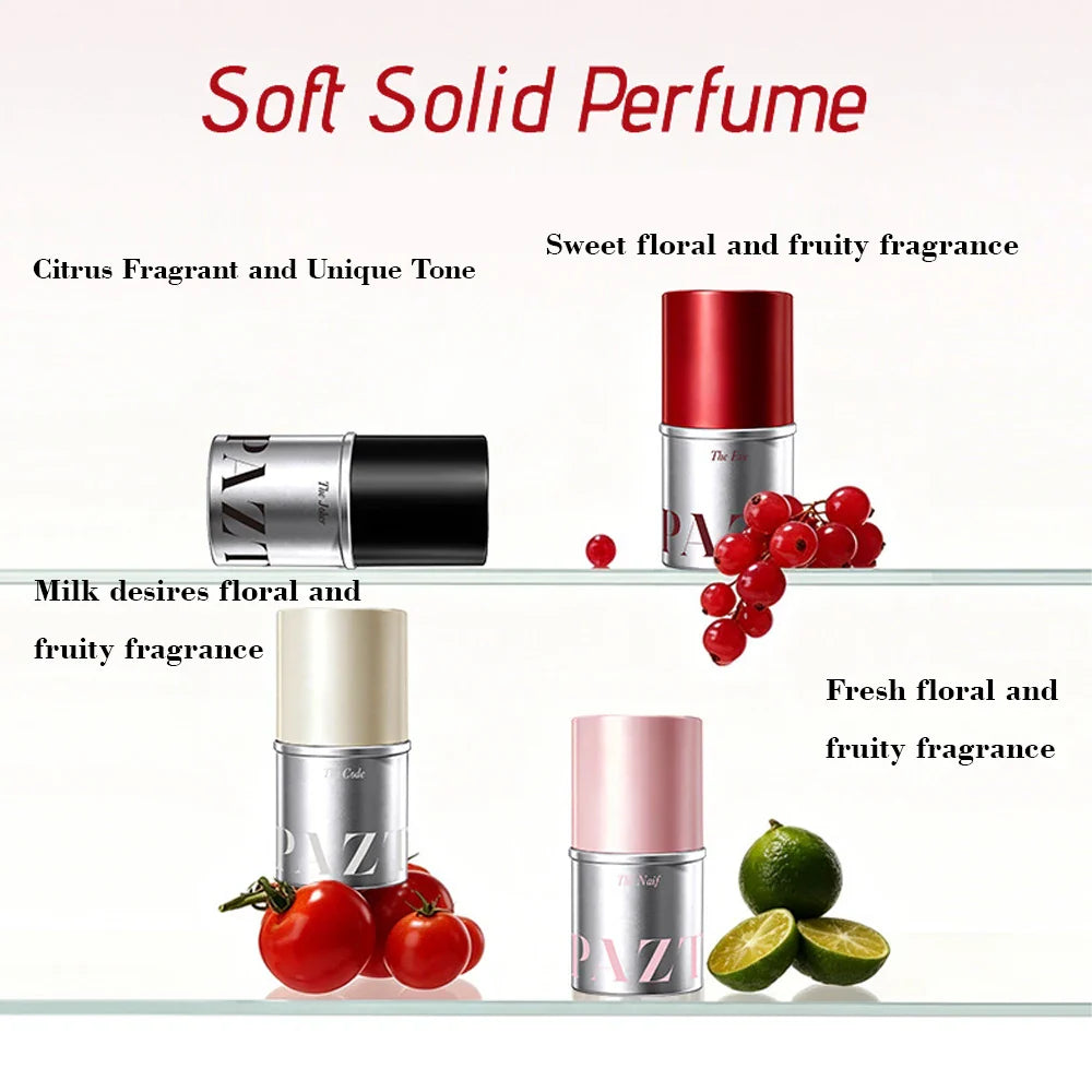 4-Pack Solid Perfume Balm Set – Portable Travel Fragrances