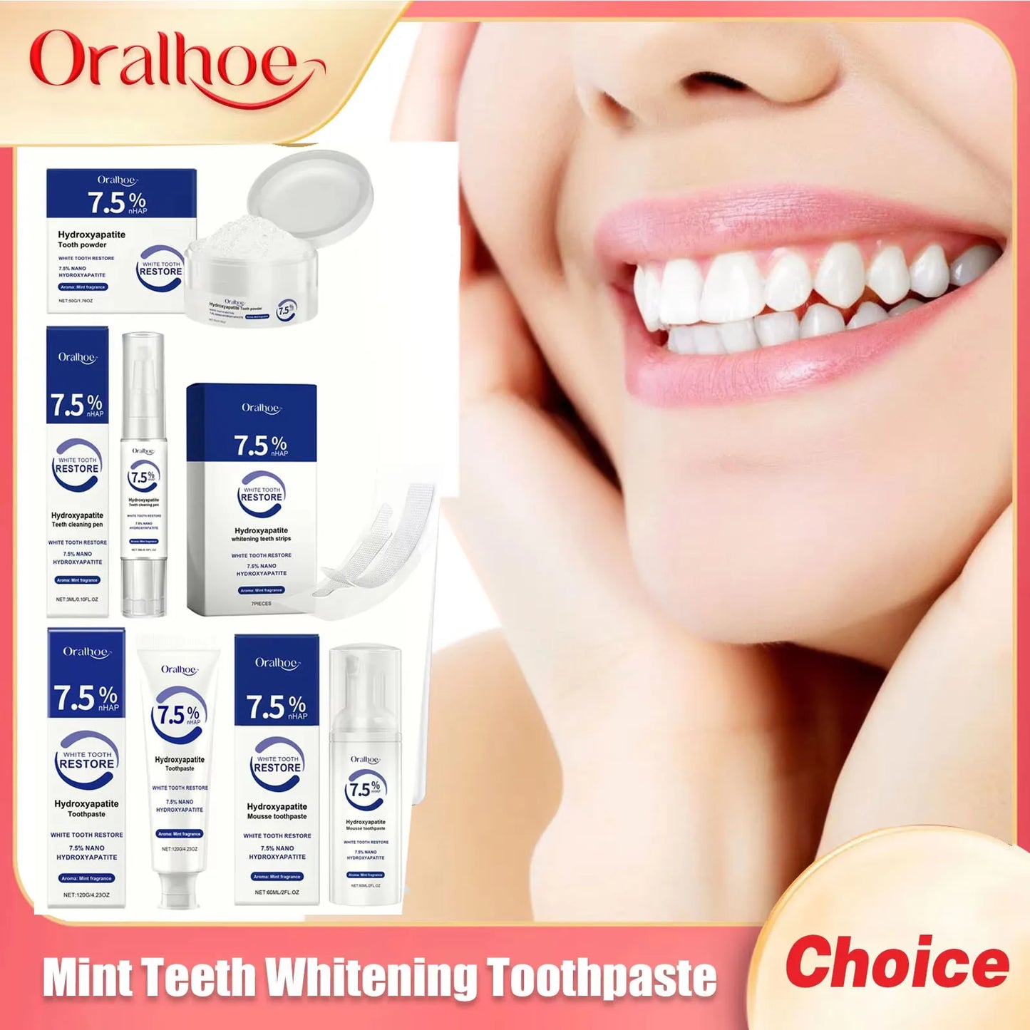 Oralhoe Probiotic Whitening Toothpaste – Fresh Breath & Gum Care