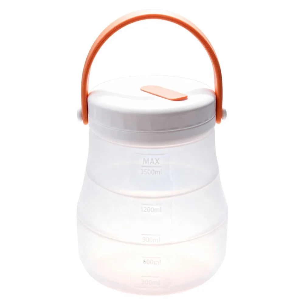 Foldable Silicone Food Storage Bucket 800–1500ml Leak-Proof