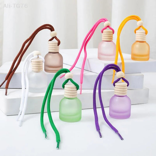 11ml Glass Car Aromatherapy Pendant Diffuser | Refillable Bottle Aromatherapy Pendant Diffuser Peaceful Pleasures Health and Wellness
