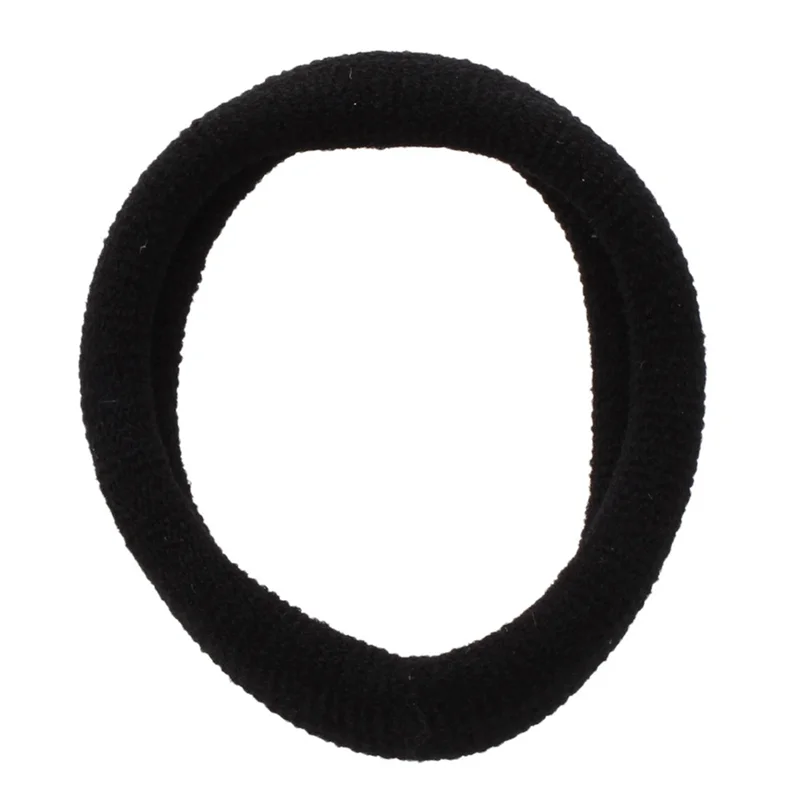 A36T-15 Pcs Black Stretchy Band Hair Tie Ponytail Holders Peaceful Pleasures Health and Wellness