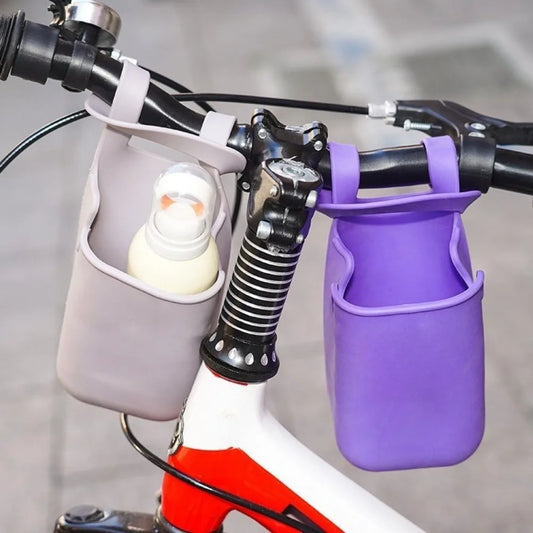 Silicone Bike Cup Holder | Portable Handlebar Storage Bag Handlebar Cup Holder Peaceful Pleasures Health and Wellness