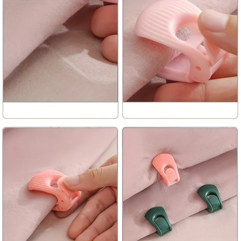 6-Pack Duvet Cover Clips – Anti-Slip Quilt Fastener Grippers Bedding Fastener Clips Peaceful Pleasures Health and Wellness