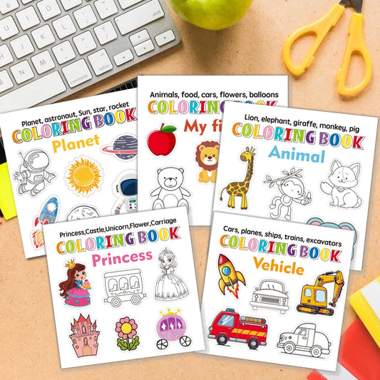 50 Mini Portable Doodle Books Student Decompression Coloring Various Peaceful Pleasures Health and Wellness