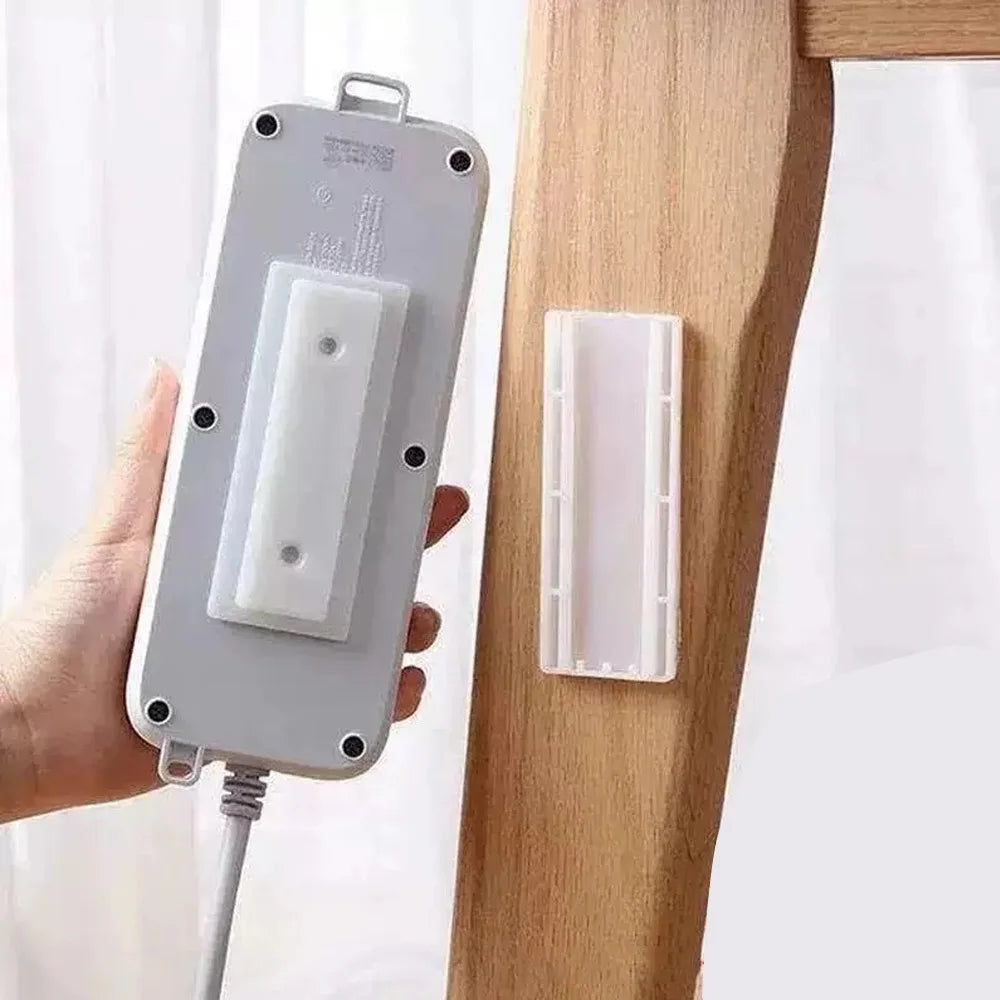 Self-Adhesive Power Strip Holder Wall Mount | Punch-Free