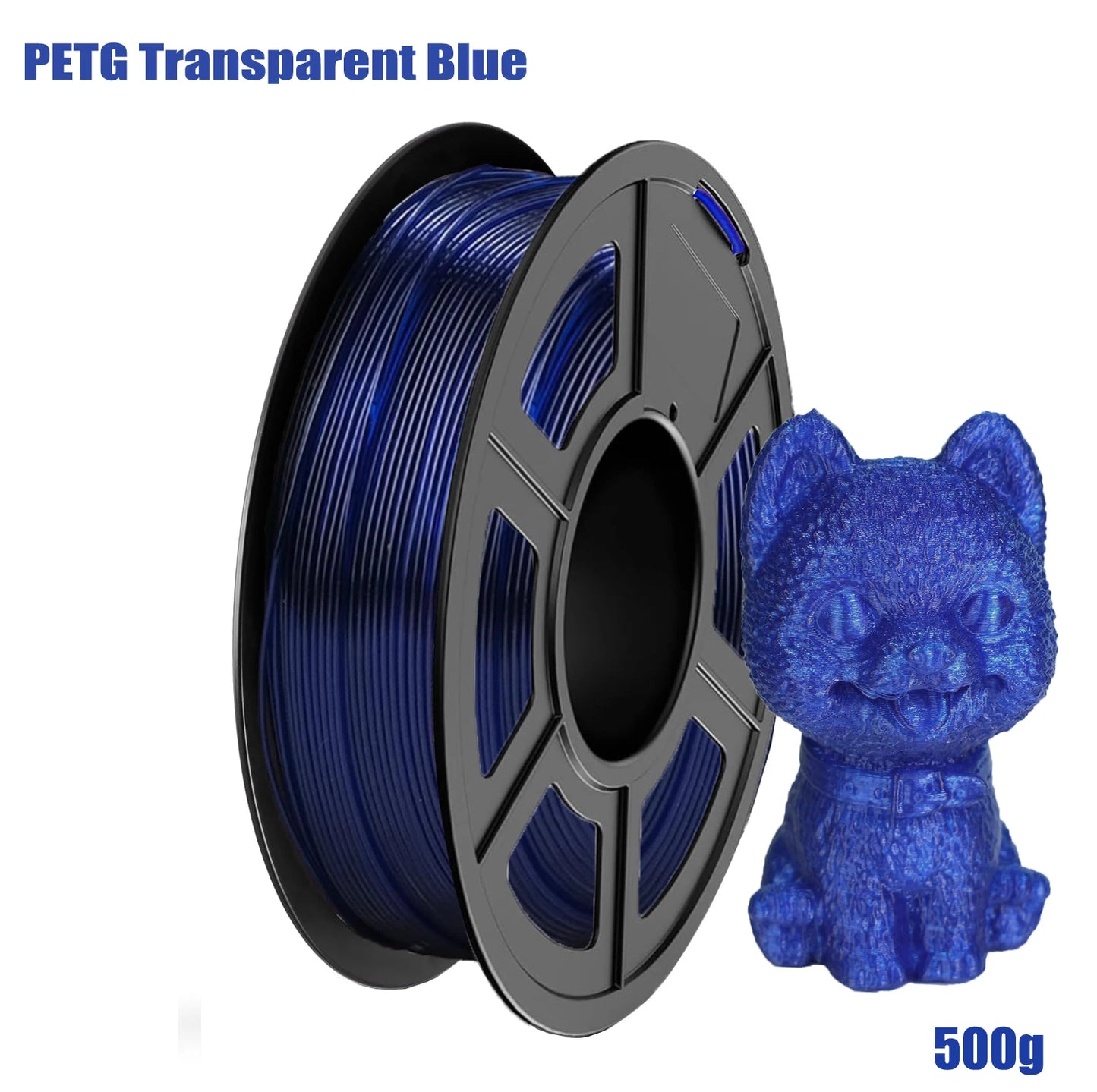 PETG Filament 1.75mm Transparent | High Precision 3D Printer Spool