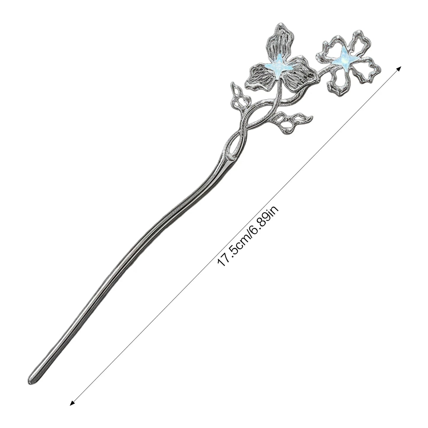 New Chinese Style Alloy Hairpin With Flower Design For Wedding Party Everyday Use Peaceful Pleasures Health and Wellness