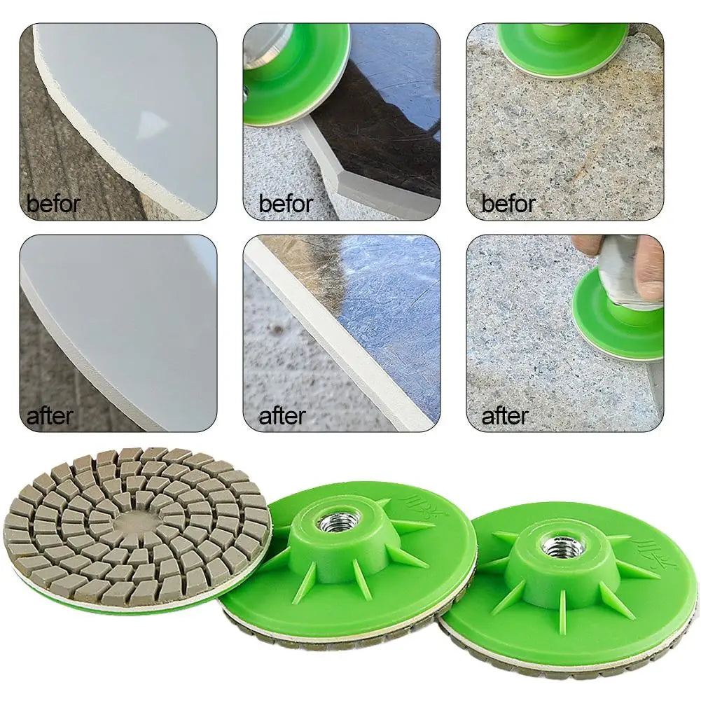 80mm Dry Polishing Disc for Angle Grinder – Tile & Marble