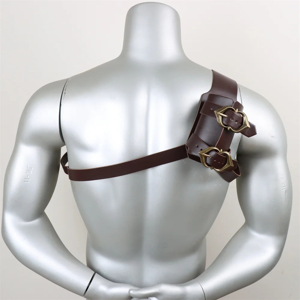 Leather Belt Sword Katana Sheath Holster Medieval Men Larp Weapon