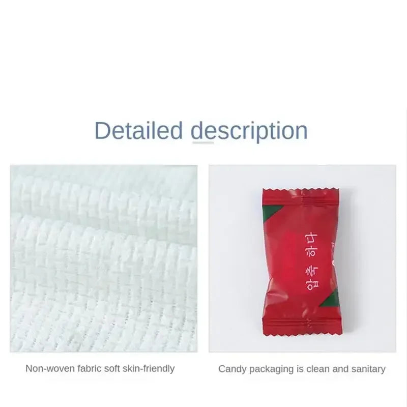 Disposable Compressed Cotton Towels for Travel, Spa & Beach 18pk