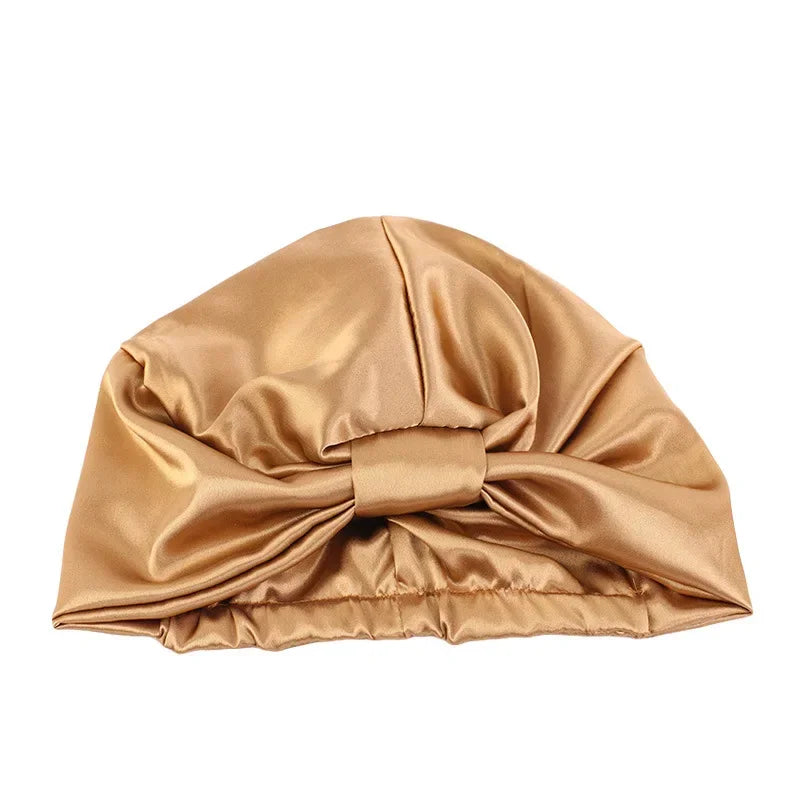Satin-Lined Sleeping Beanie Hat for Natural & Frizzy Hair