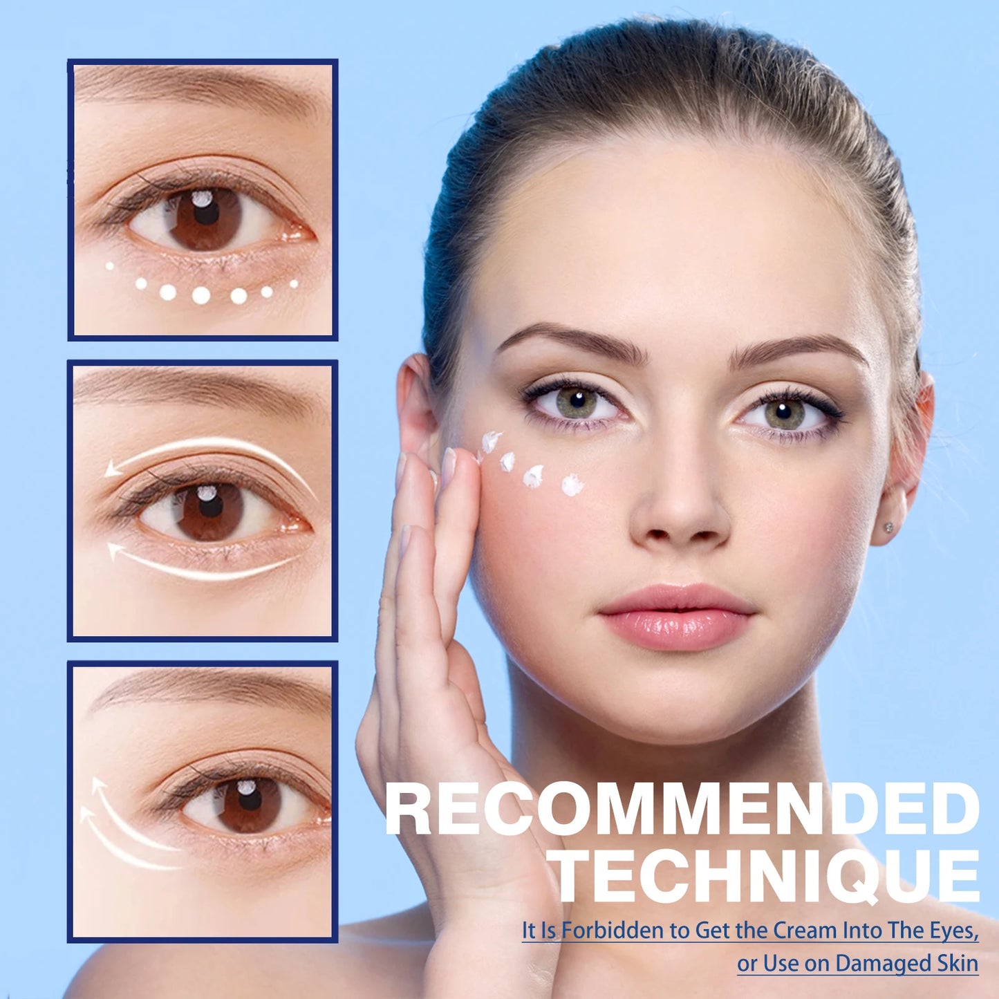Vitamin C Tightening Eye Cream Promote Collagen Production Inhibit Melanin Reduce Eye Bags Deep Moisturizing Eye Care Lotions Peaceful Pleasures Health and Wellness