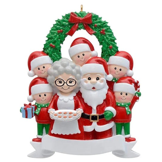 Personalized Family Christmas Tree Ornament – Santa Pendant Christmas Tree Ornament Oasis Select E