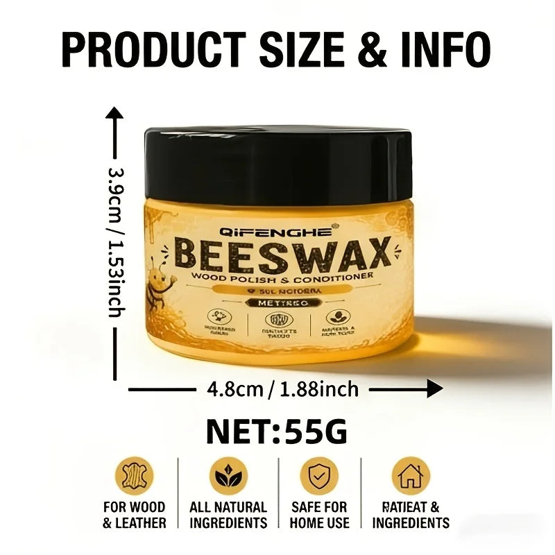 Natural Beeswax Wood Polish & Scratch Repair Kit | Furniture