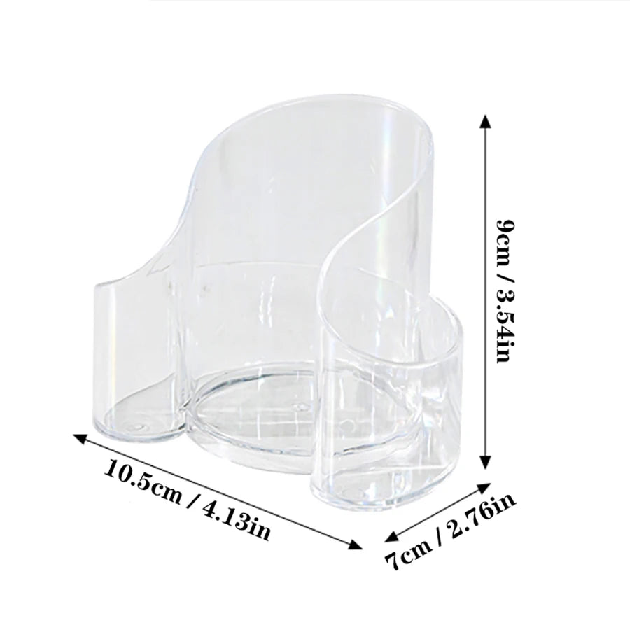Clear Qtip Holder & Cotton Swab Organizer – Transparent Bathroom Storage Container for Makeup Accessories