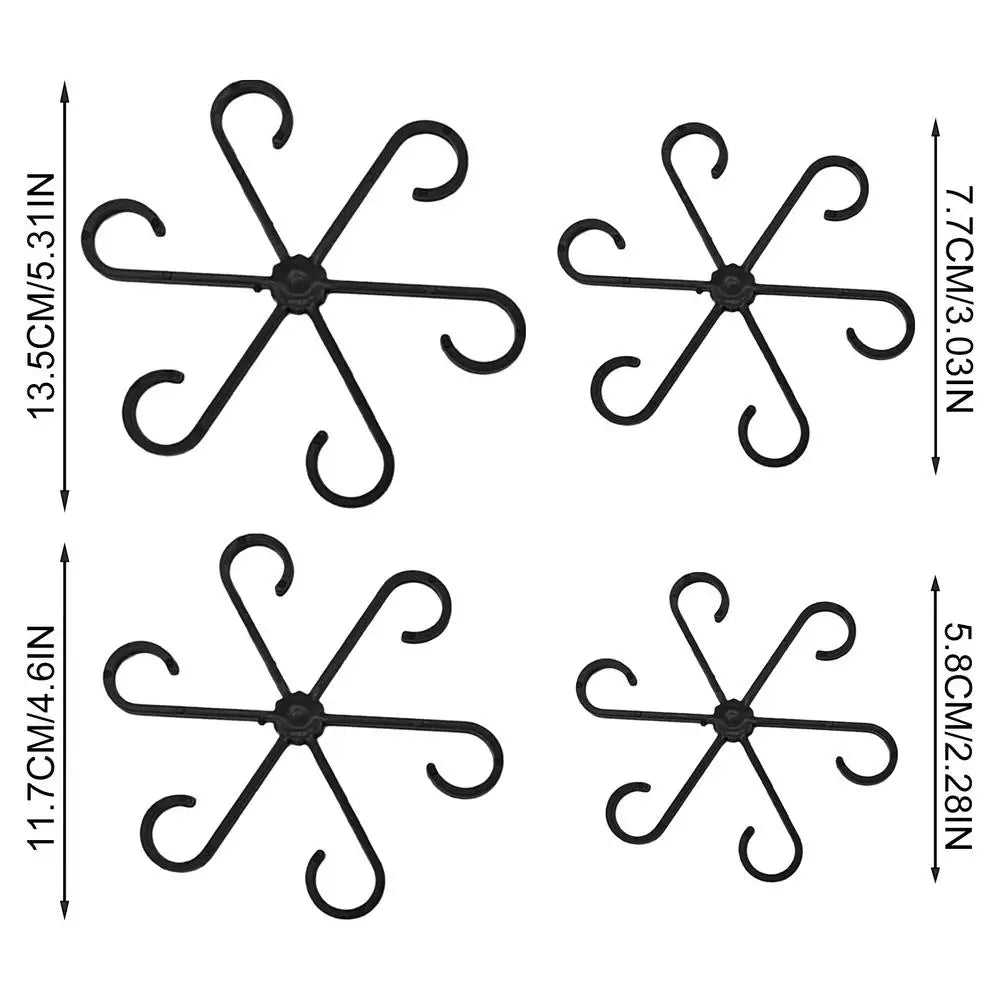 4-Pack Plant Stem Support Rings | Climbing Plant Fixator