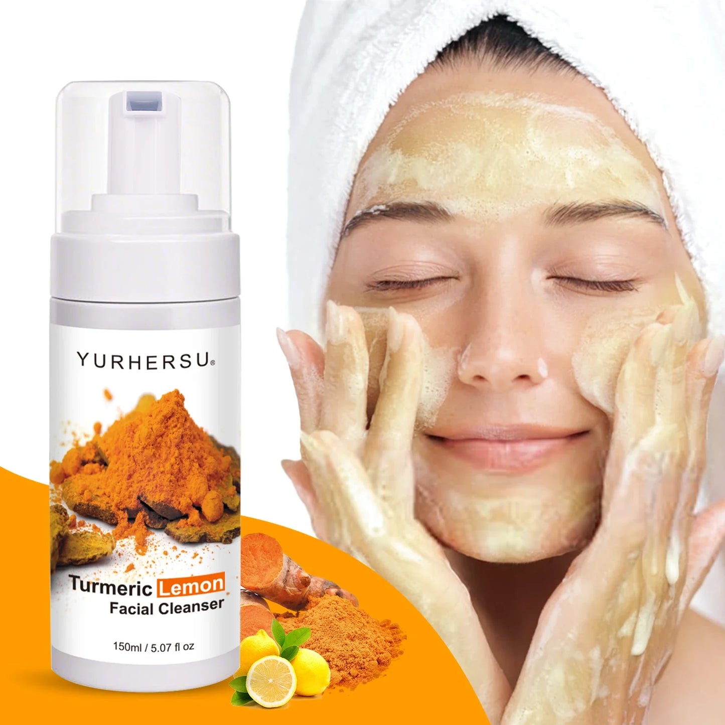 Turmeric Foam Facial Cleanser – Brightening Face Wash 150ml