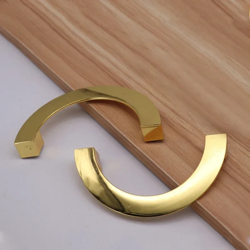 Modern Semi-Circular Zinc Alloy Cabinet Drawer Pull Handle