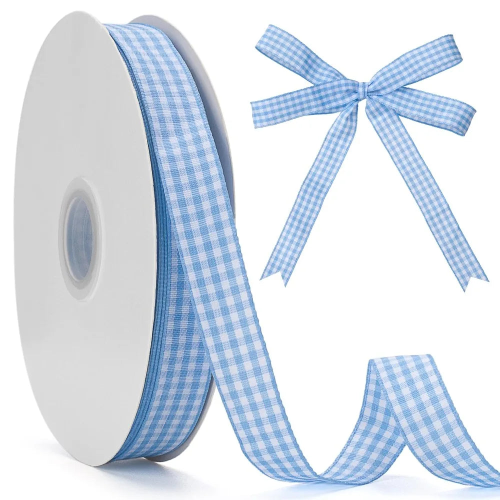 50 Yard Plaid Satin Ribbon Roll 2CM – Gift Wrapping & Weddings