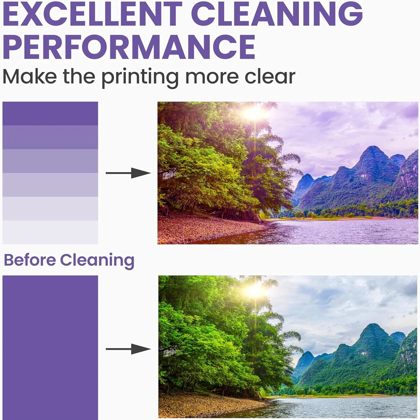 MIRAVEXL 100ml Printhead Cleaning Kit Liquid Solution for HP Epson Canon Brother Inkjet Printer Head Unclog Cleaner Repair Tool Peaceful Pleasures Health and Wellness