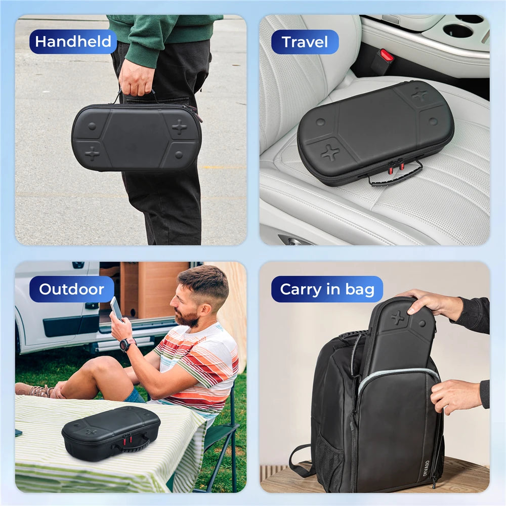 For Rog Ally X Case Portable Travel Bag For ROG Ally/Steam Deck/PS Portal Carrying Case For Switch Accessories Peaceful Pleasures Health and Wellness