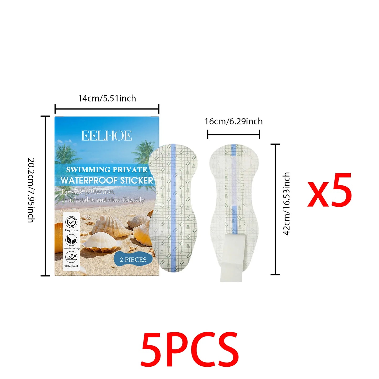 Waterproof Invisible Swim Patches for Women | Body Tape