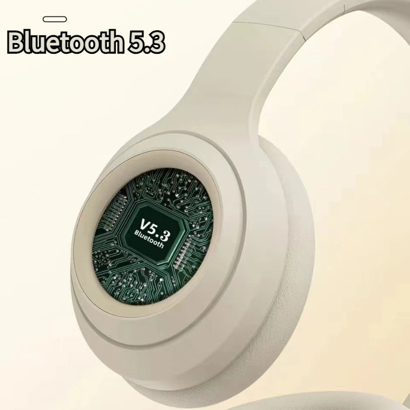 Over Ear HIFI Stereo Headsets Wireless Bluetooth Headphones Sports Gaming Earphones with HD Mic Support TF/AUX noise reduction Peaceful Pleasures Health and Wellness