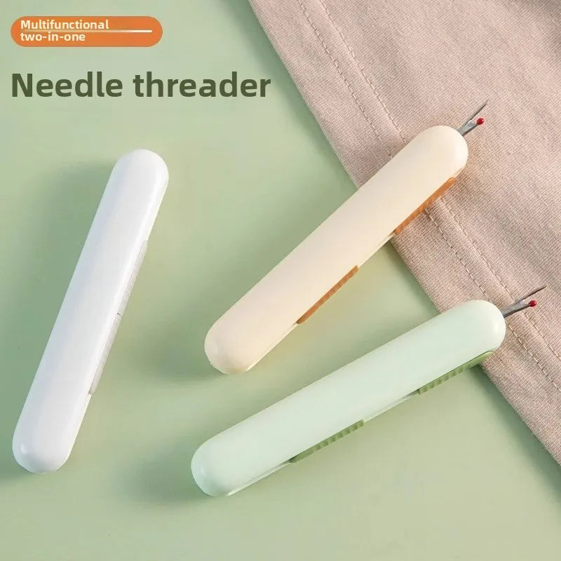 2-in-1 Needle Threader & Thread Cutter | Sewing Tool