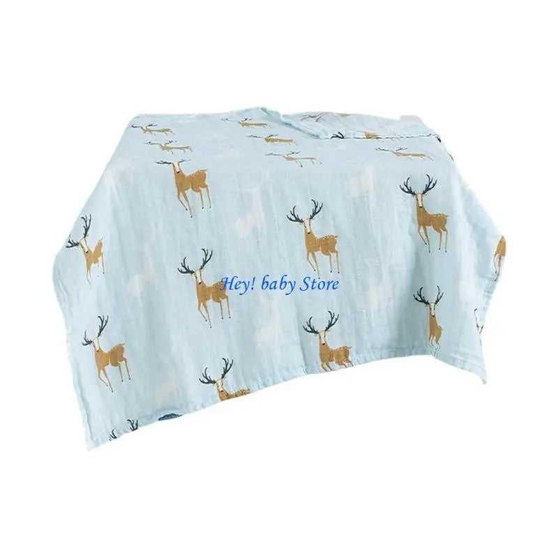Cotton Baby Bandana Bib – Soft Absorbent Drool Cloth 60x60cm