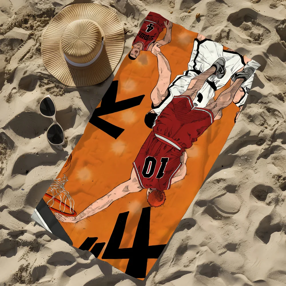 Slam Dunk Anime Beach Towel – Quick Dry Microfiber | 11 Sizes Anime Beach Towel Peaceful Pleasures Health and Wellness