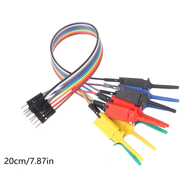 20cm Test Hook Clip Logic Analyzer Probe Clamp Kit | Chips & Pins