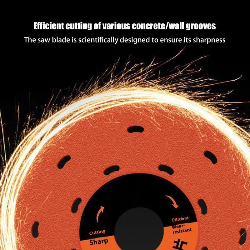 Multi-hole Design 4-inch 100mm Cutting Grinding Discs Vacuum Brazed Saw Blade Tile Grinder Blade For Metal Wood PVC Pipes Peaceful Pleasures Health and Wellness
