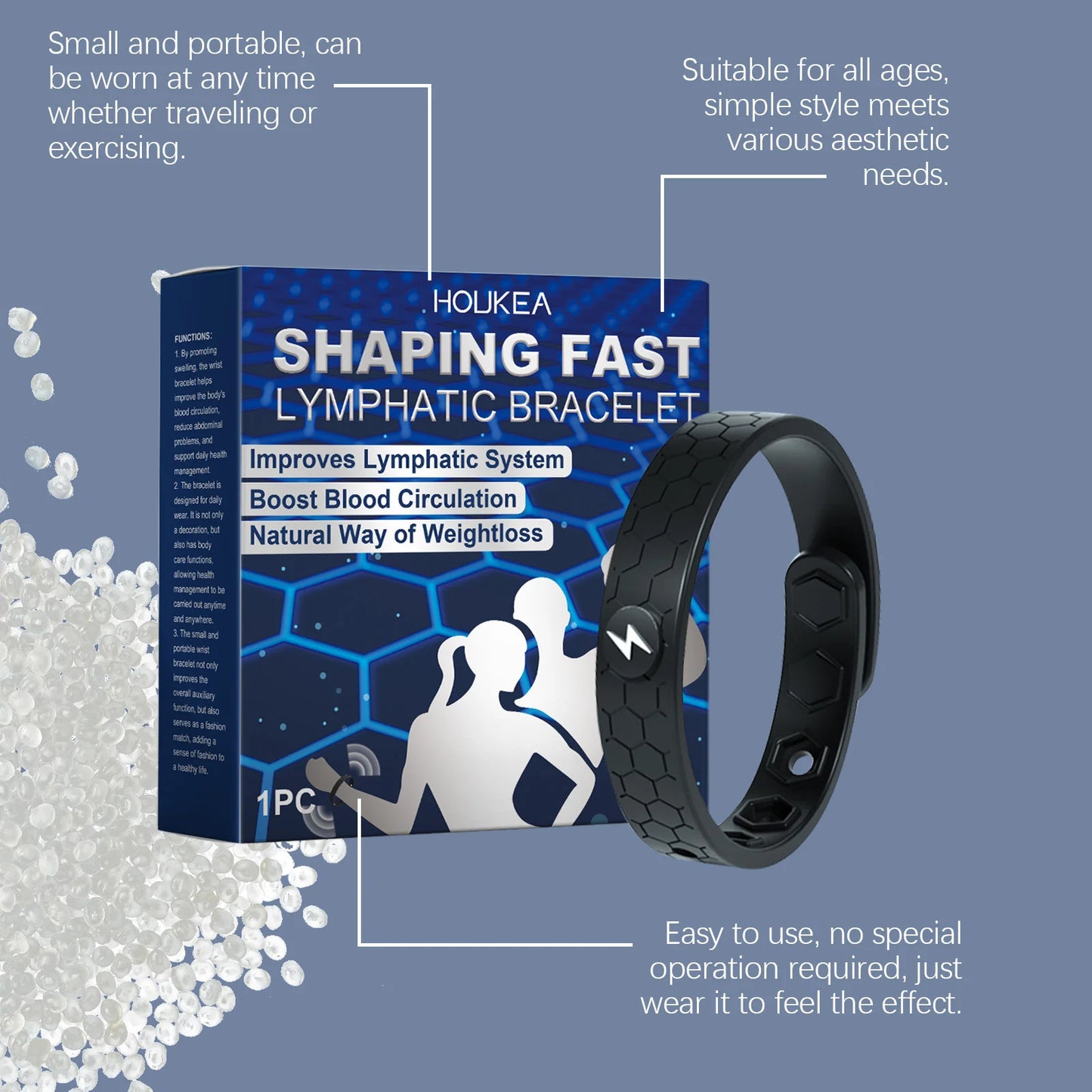 Lymphatic Wristband for Blood Circulation & Fatigue Relief