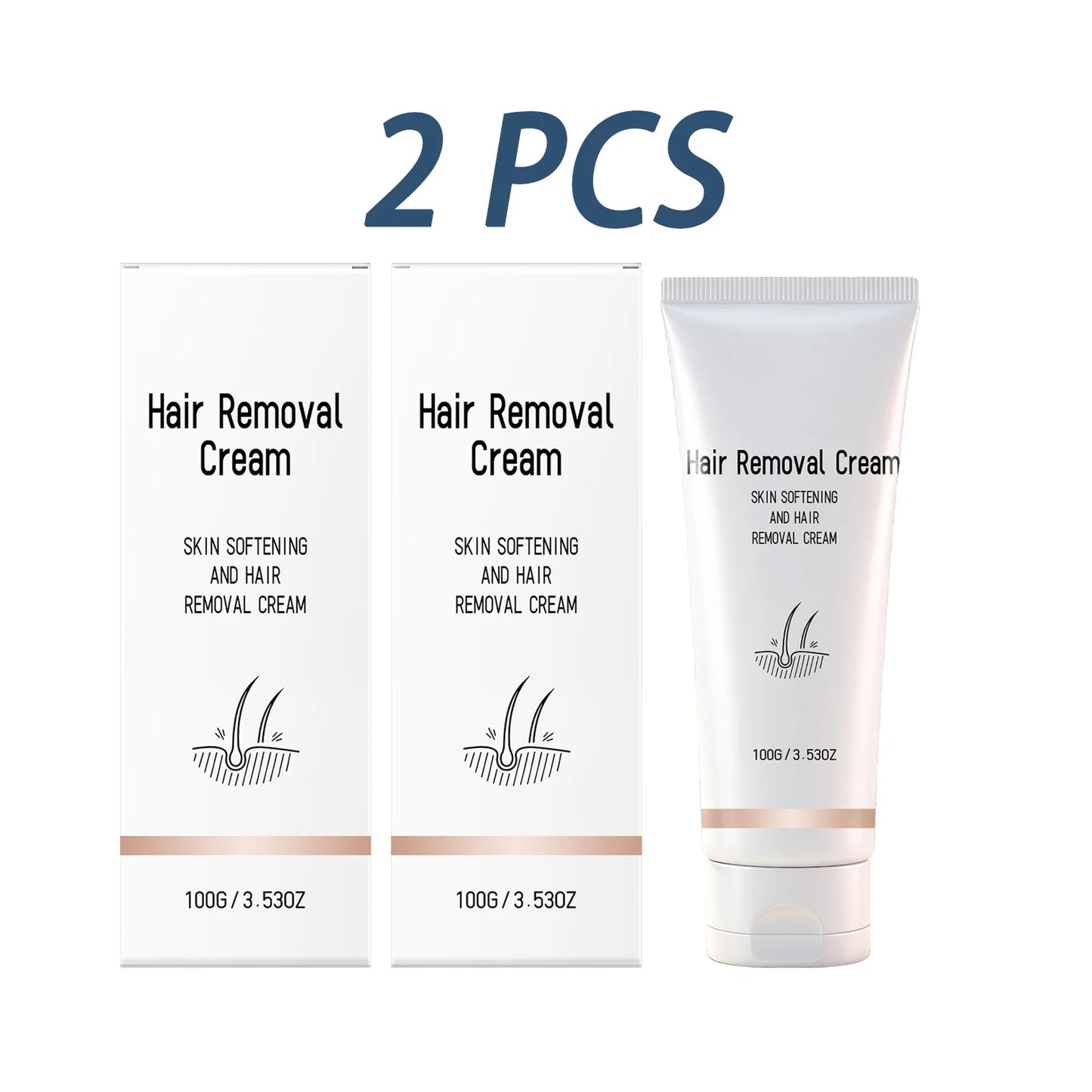 EELHOE Hair Removal Cream – Fast-Acting Depilatory Lotion 100g Hair Removal Cream Peaceful Pleasures Health and Wellness 2 x 100g Boxed