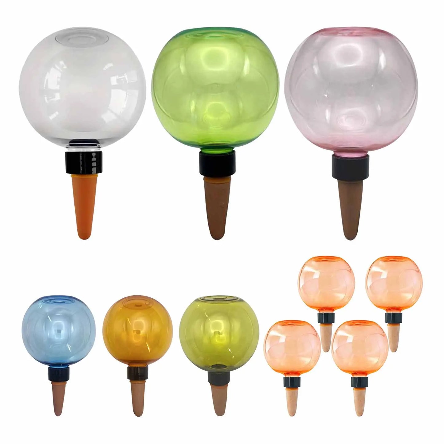 1/4pcs Plant Self Watering Globes Automatic Plant Watering Device 500ml Transparent Watering Bulbs for Indoor/Outdoor Plants Peaceful Pleasures Health and Wellness