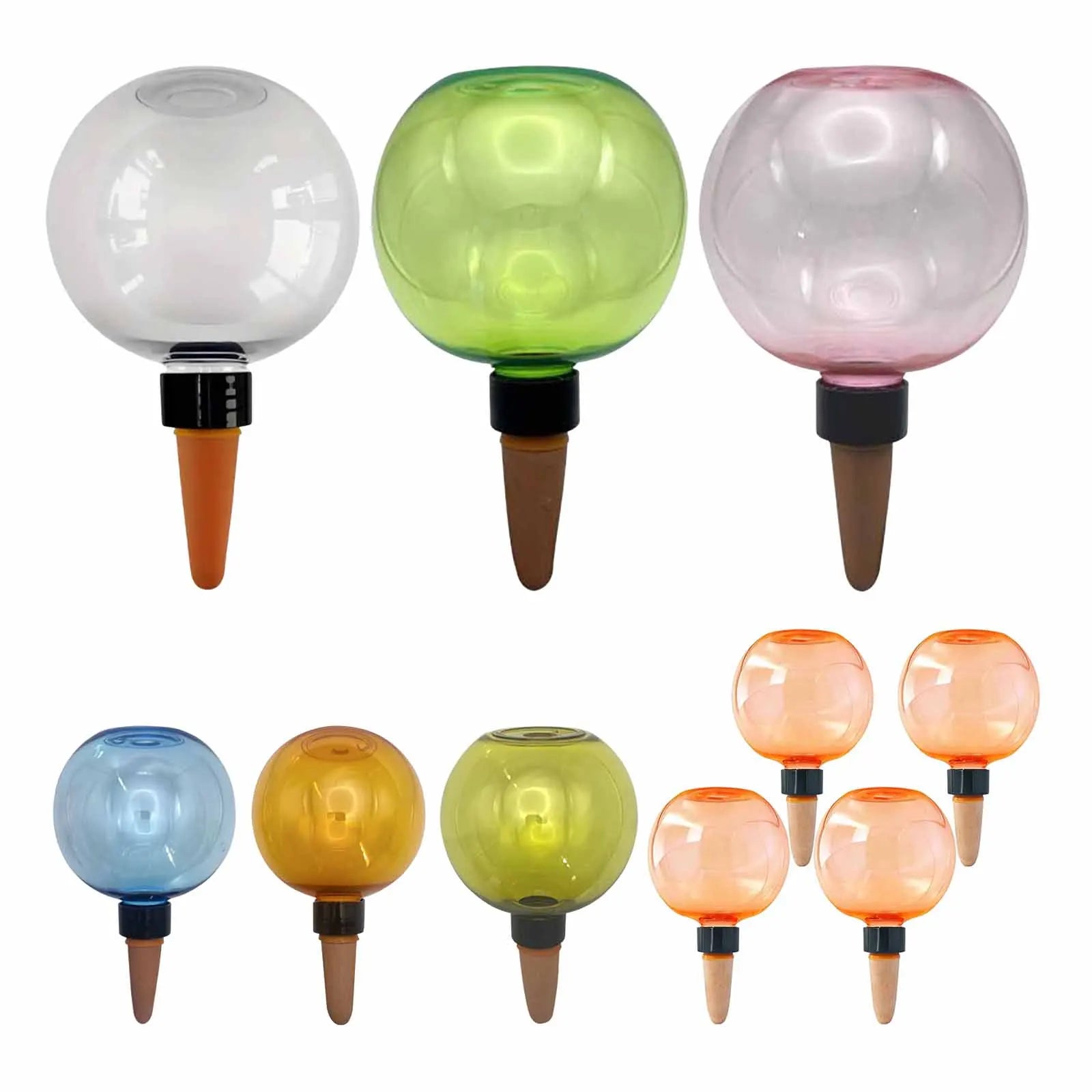 1/4pcs Plant Self Watering Globes Automatic Plant Watering Device 500ml Transparent Watering Bulbs for Indoor/Outdoor Plants Peaceful Pleasures Health and Wellness