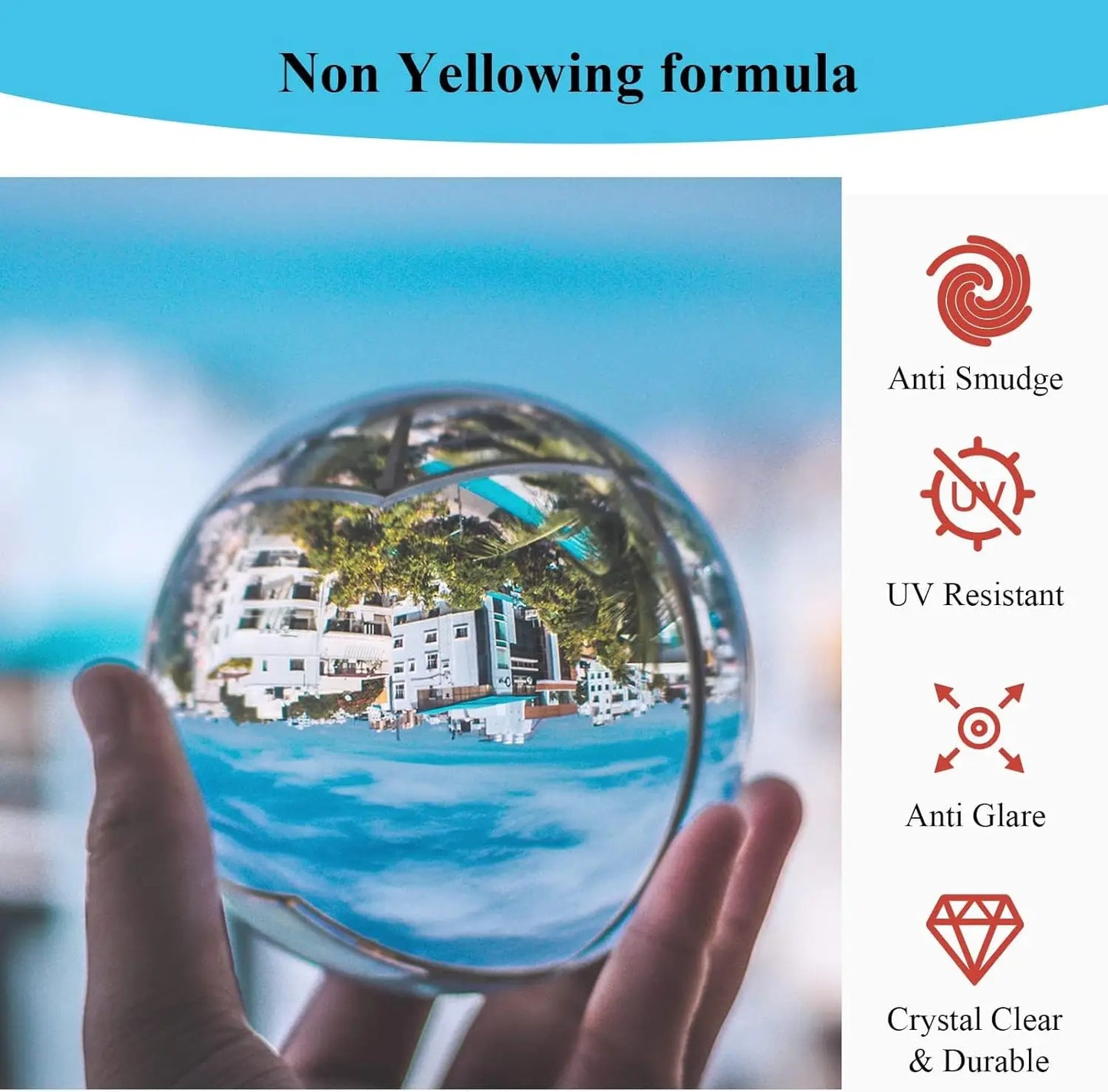 Crystal Clear Epoxy Resin Kit 1:1 Mix – Non-Yellowing 32oz