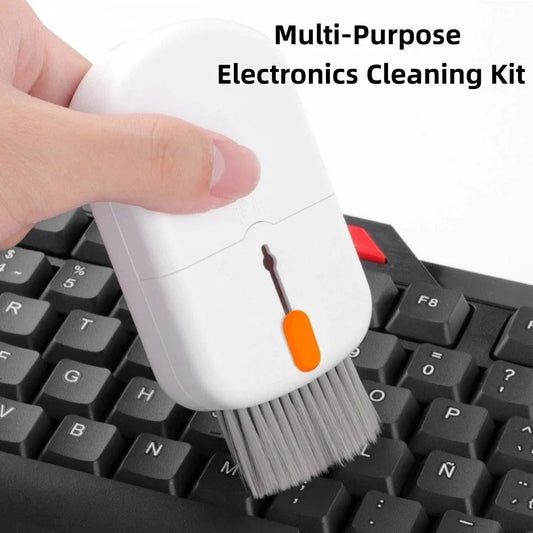 Portable Electronic Cleaning Set Screen Cleaning Multipurpose Keyboard Cleaner Kit Convenient Bracket Design Peaceful Pleasures Health and Wellness