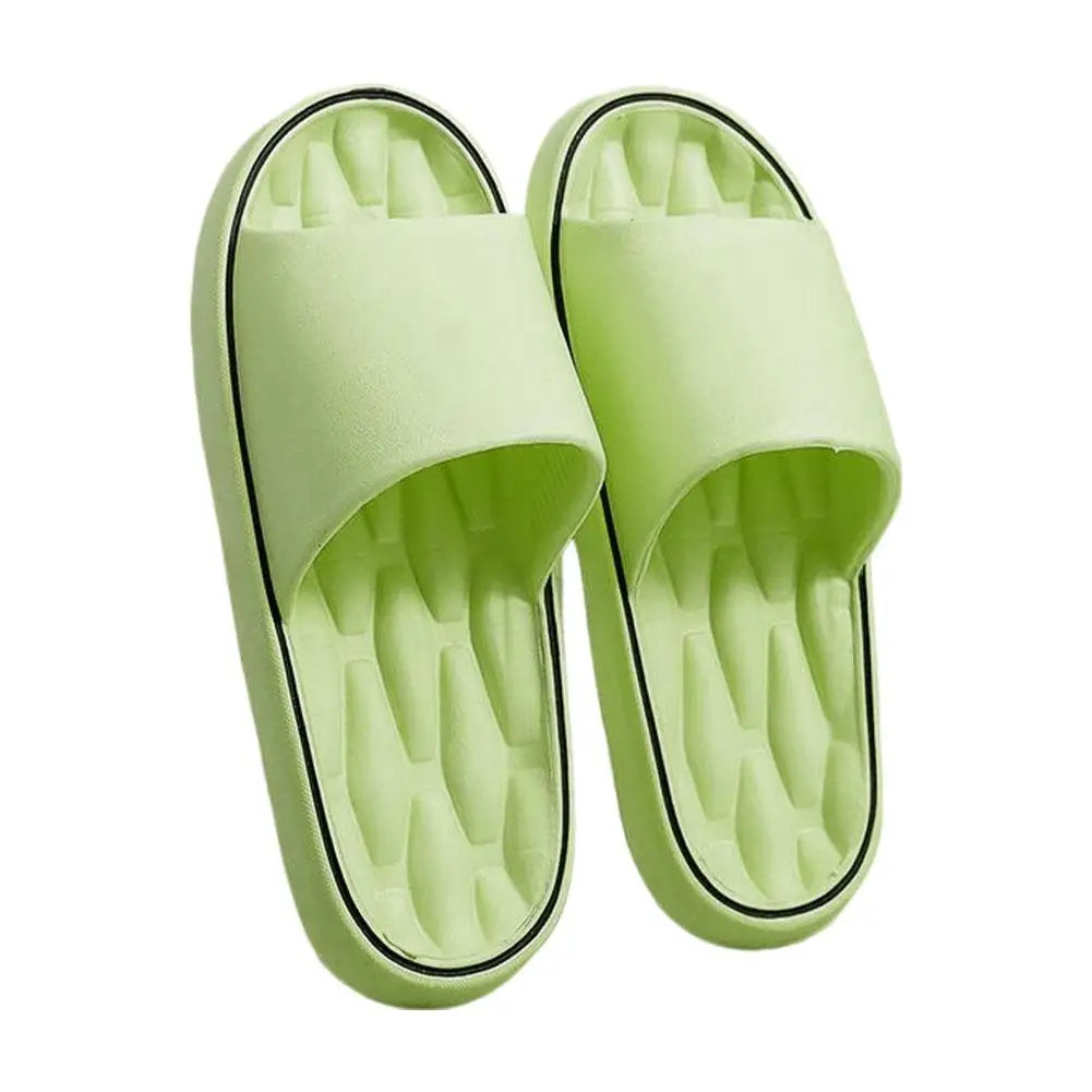 EVA Indoor Slippers Colorful Slides for Comfort Peaceful Pleasures Health and Wellness 36-37 green