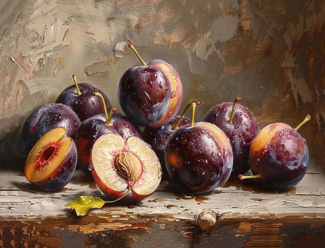 Vintage Kitchen Fruit Vegetable Still Life Canvas Wall Art Print